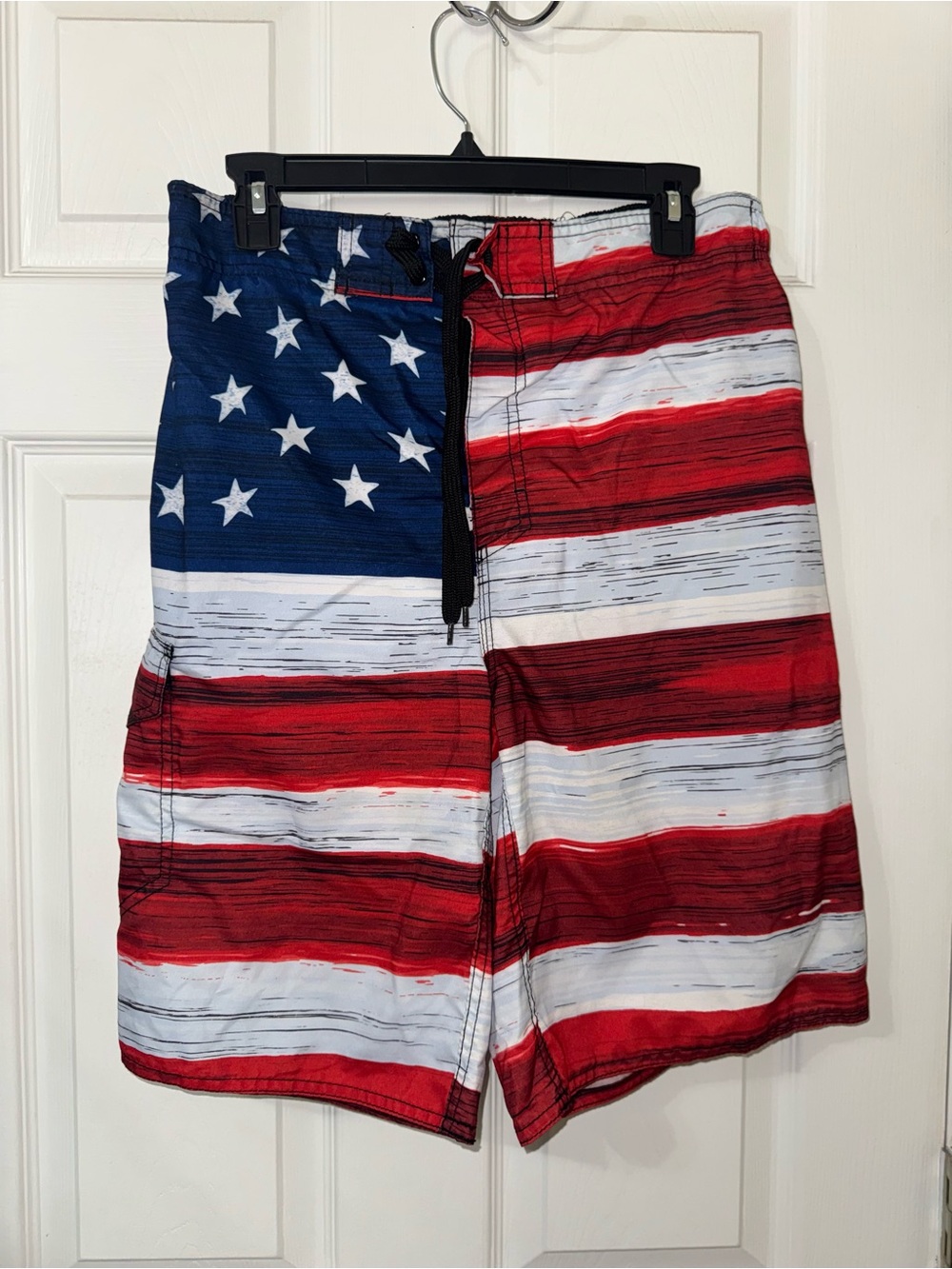 Red, White & Blue Men's Swim Trunks